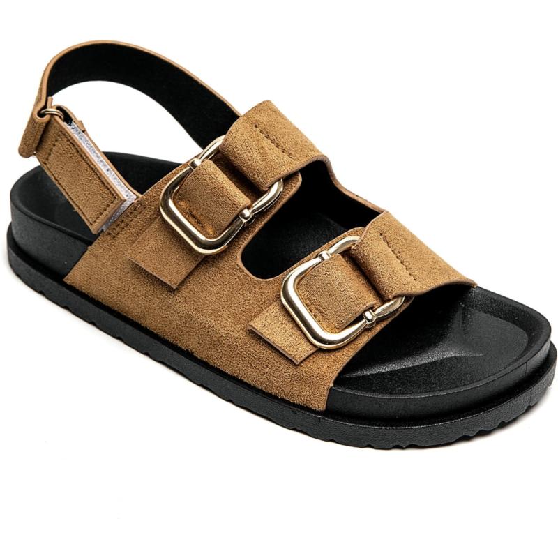 Caprine Dame Sandaler 3776   Camel fra Shoes