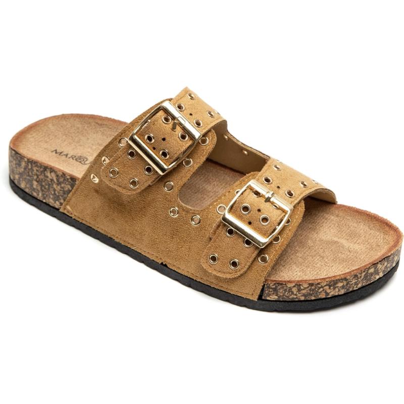 Cyrille Dame Sandaler 1150   Camel fra Shoes