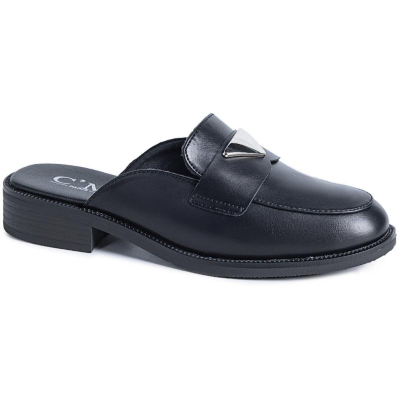 Gaia Dame Loafers 68231   Black fra Shoes