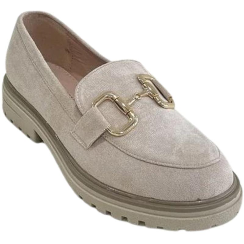 Elsa Dame Loafers Df08   Beige fra Shoes