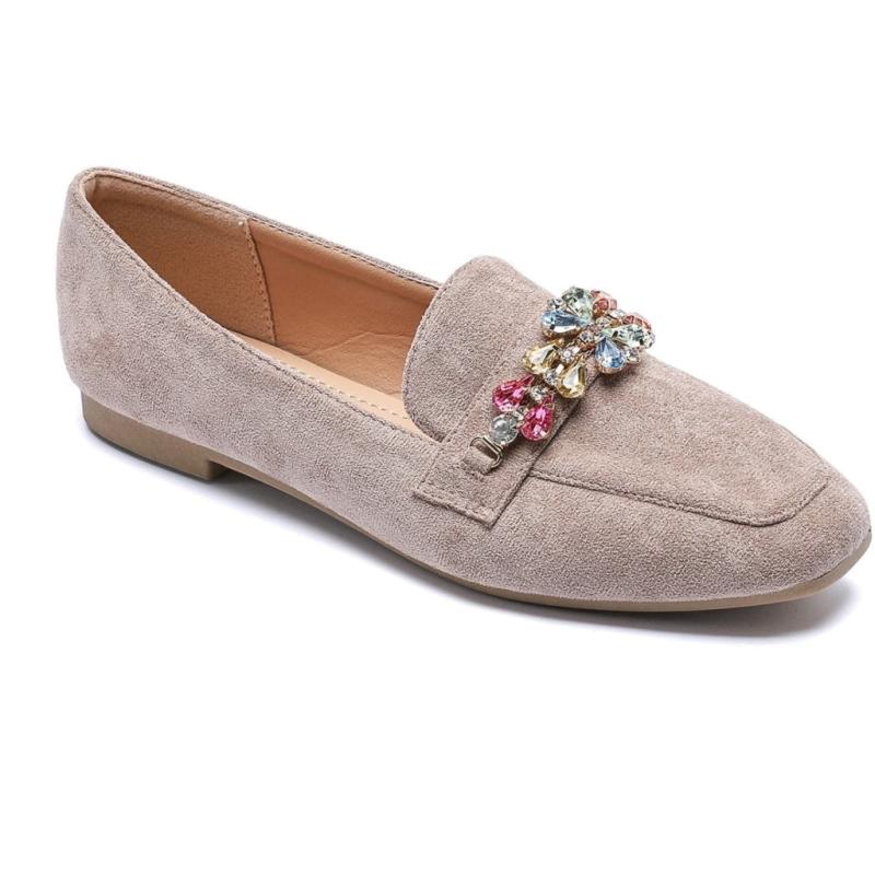 Beth Dame Loafers Vg25   Kaki fra Shoes