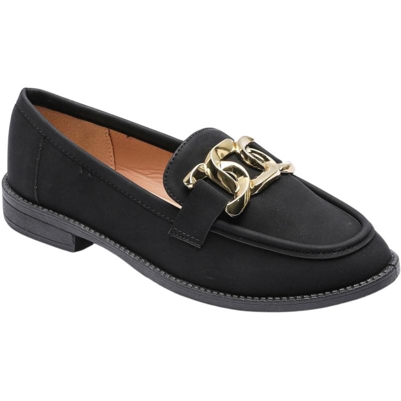 Hannah Dame Loafers Vg260   Black fra Shoes