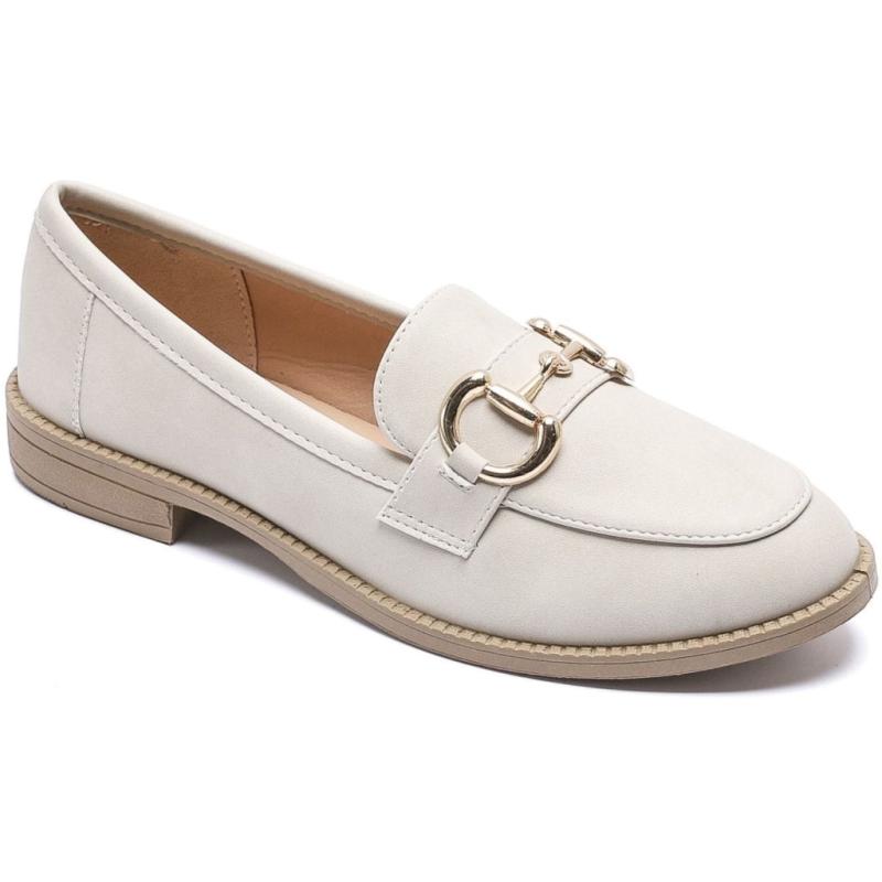 Jessy Dame Loafers Vg261   Beige fra Shoes