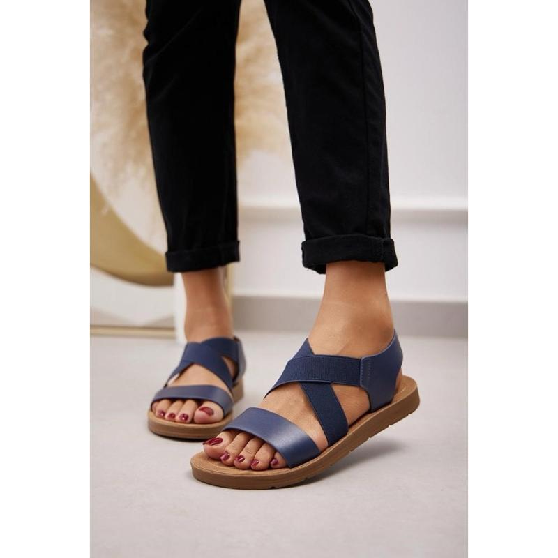 Gry Dame Sandal 1458   Blue fra Shoes