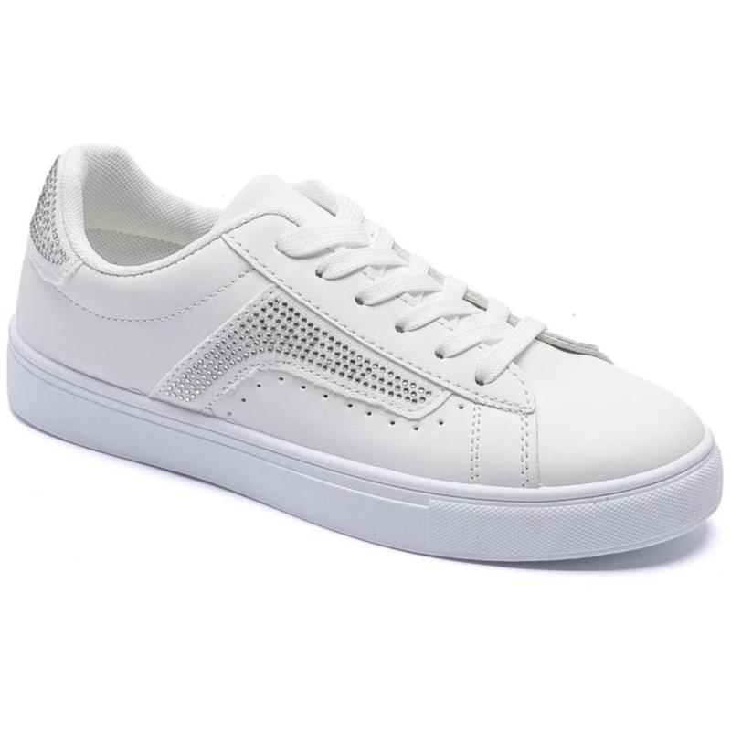 Malle Dame Sneakers 6450   White fra Shoes