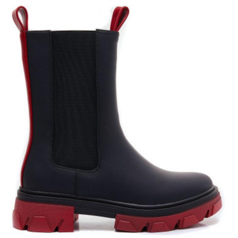 Dame Støvle 7772a   Black   Red fra Shoes