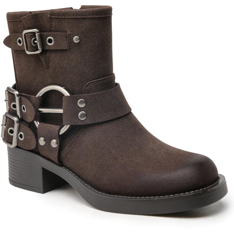 Sala Dame Bikerstøvler 9201   Brown fra Shoes