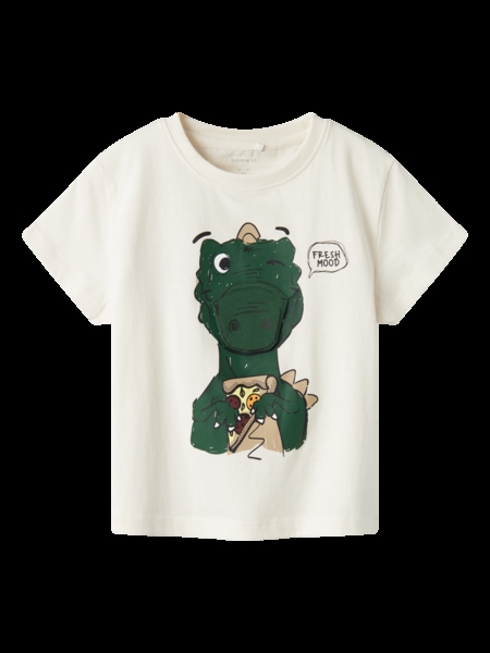 Dino T Shirt Brett Cloud Dancer fra Name It