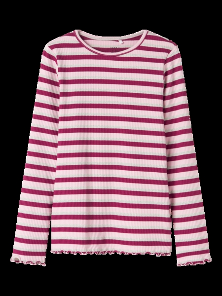 Glimmer Rib Bluse Balisa Boysenberry fra Name It