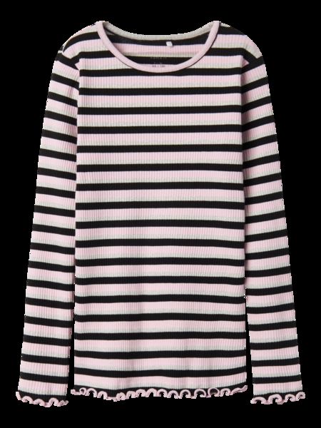 Glimmer Rib Bluse Balisa Black fra Name It