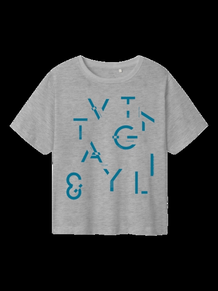 T Shirt Bennibo Light Grey Melange fra Name It