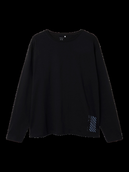 Langærmet Bluse Oswin Black fra Name It