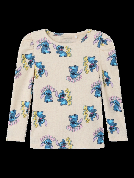 Stitch Rib Bluse Fora Peyote Melange fra Name It