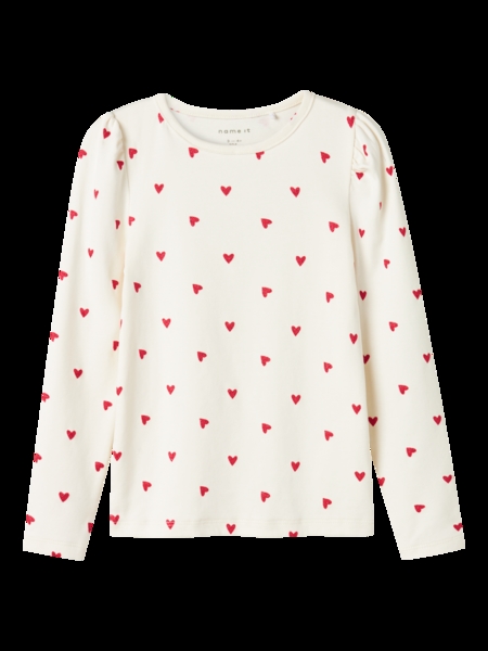 Langærmet Bluse Dheart Cloud Dancer fra Name It