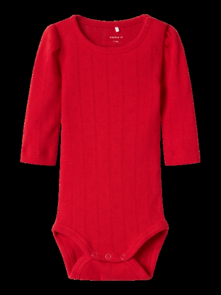 Hulmønstret Body Dagnes Chinese Red fra Name It
