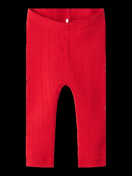 Hulmønstrede Leggings Dagnes Chinese Red fra Name It