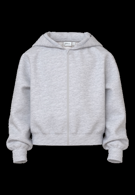 Sweat Cardigan Mille Light Grey Melange fra Name It