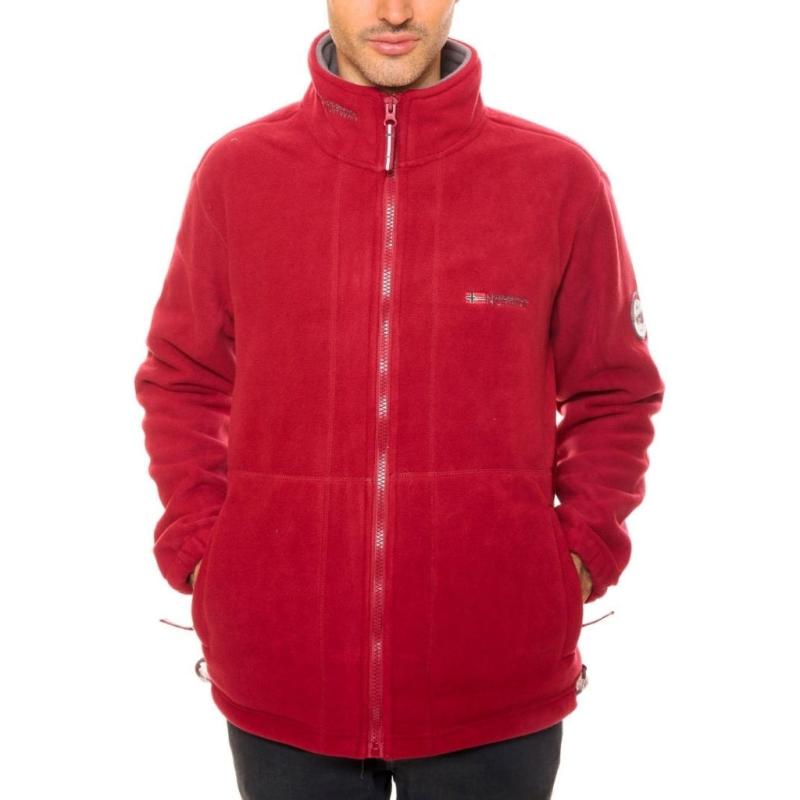 Georaphical Norway Mænd Fleece Trøje Korleon   Red fra Geographical Norway