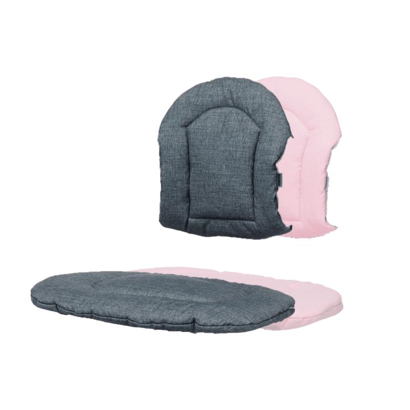 Højstol Hynde, Dark Grey Pale Pink fra Nomi