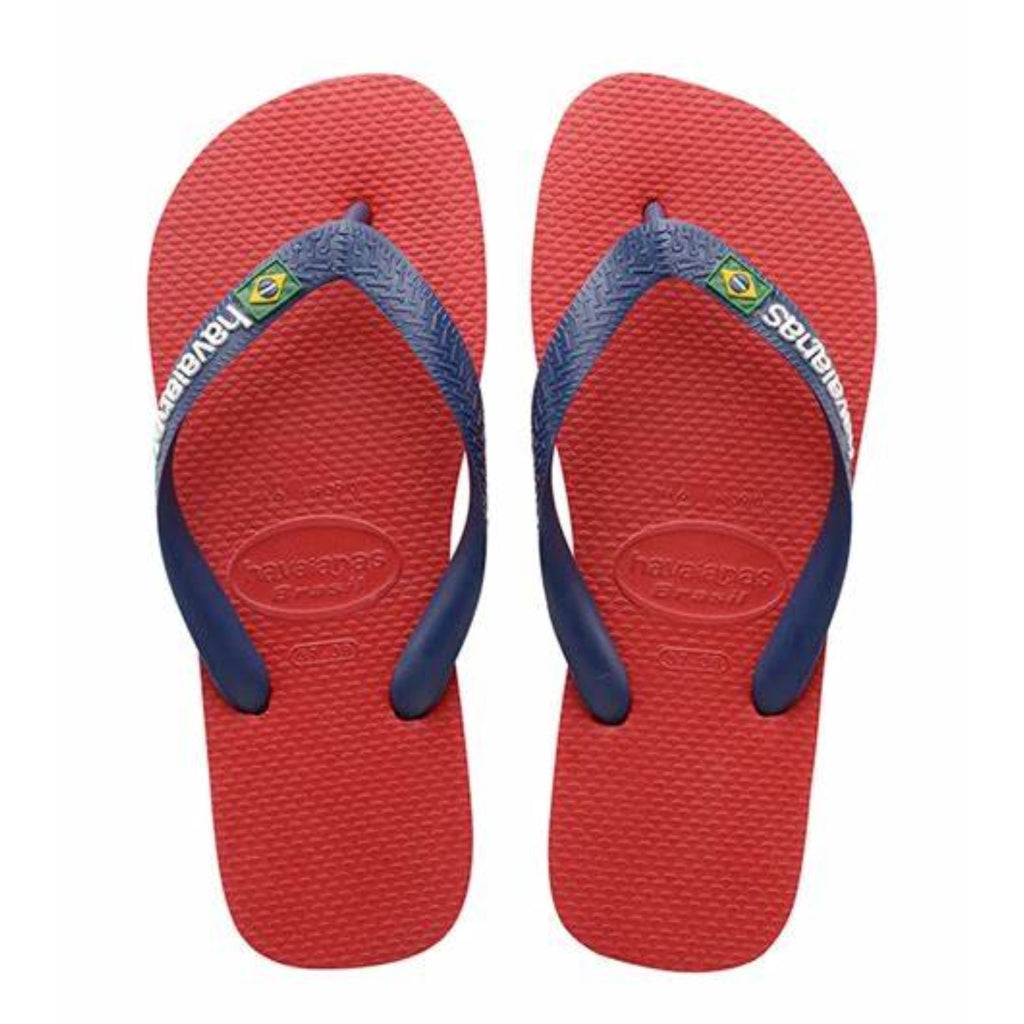 Slippers Unisex Brazil Logo 4110850   Ruby Red2090 fra Havaianas