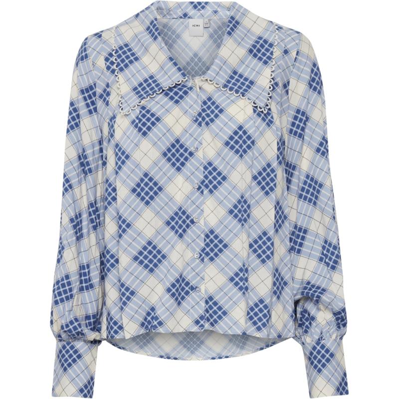 Dame Bluse Ihkissy   True Blue fra Ichi