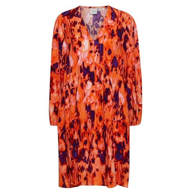 Dame Kjole Ihkalova   Koi Multi Print fra Ichi