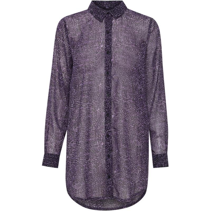 Dame Skjorte Ihchiffy   Loganberry Small fra Ichi