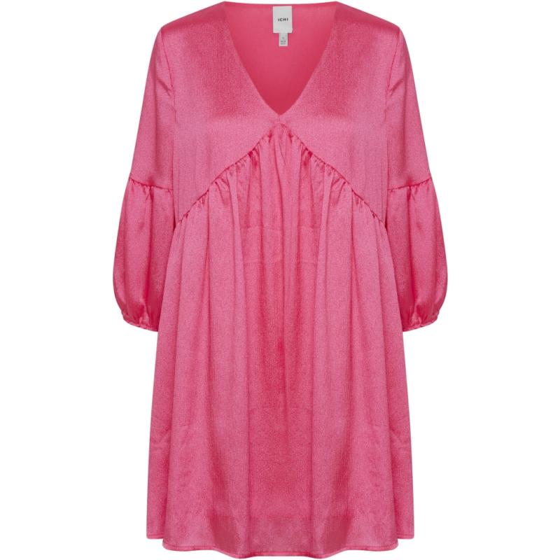 Dame Kjole Ixdrew Shocking Pink fra Ichi