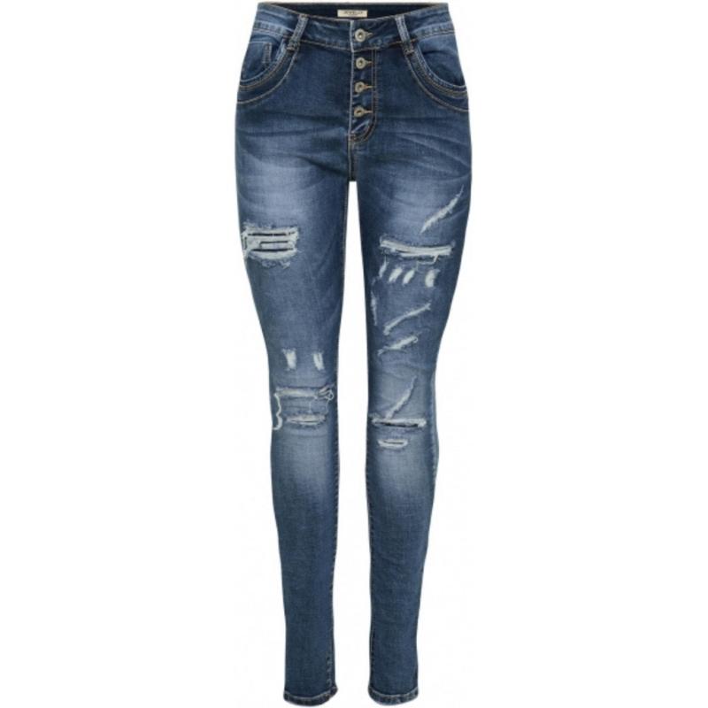 Dame Jeans Jw2672 Denim fra Jewelly