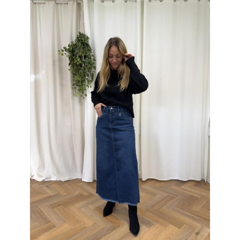 Dame Nederdel Jw723   Denim fra Jewelly