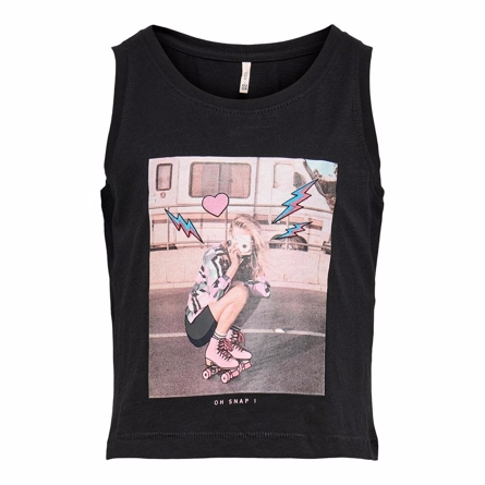 Tank Tee Lana Black fra Only Kids