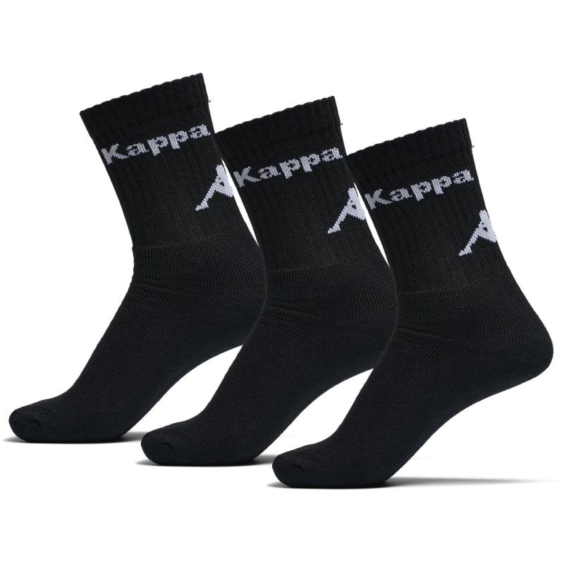 Kappa 3 Pak Strømper   Black fra Tex-time