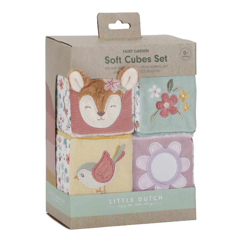 Plys Terninger Fairy Garden fra Little Dutch