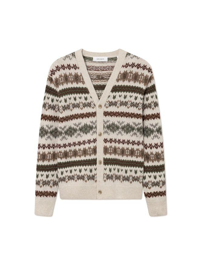 Hordur Fair Isle Cardigan fra Les Deux