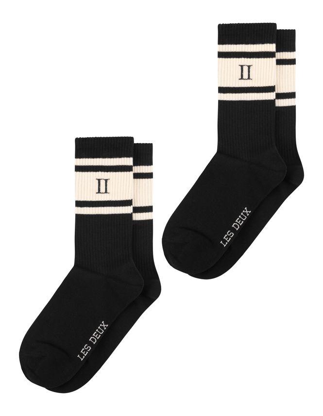 William Stripe 2 Pack Socks fra Les Deux