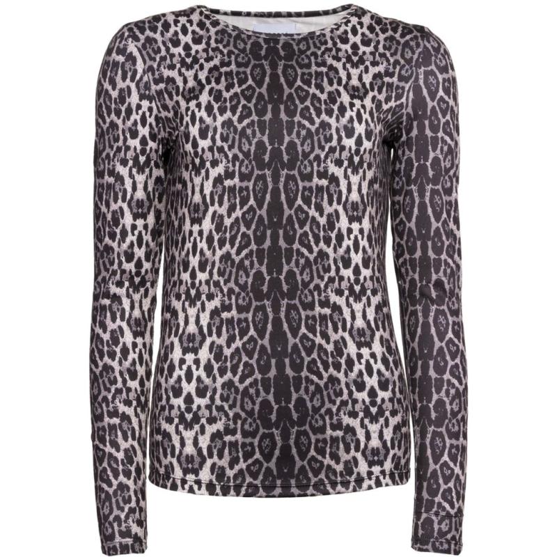 Liberte Dame Bluse Lotus   Grey Black Leo fra Liberté