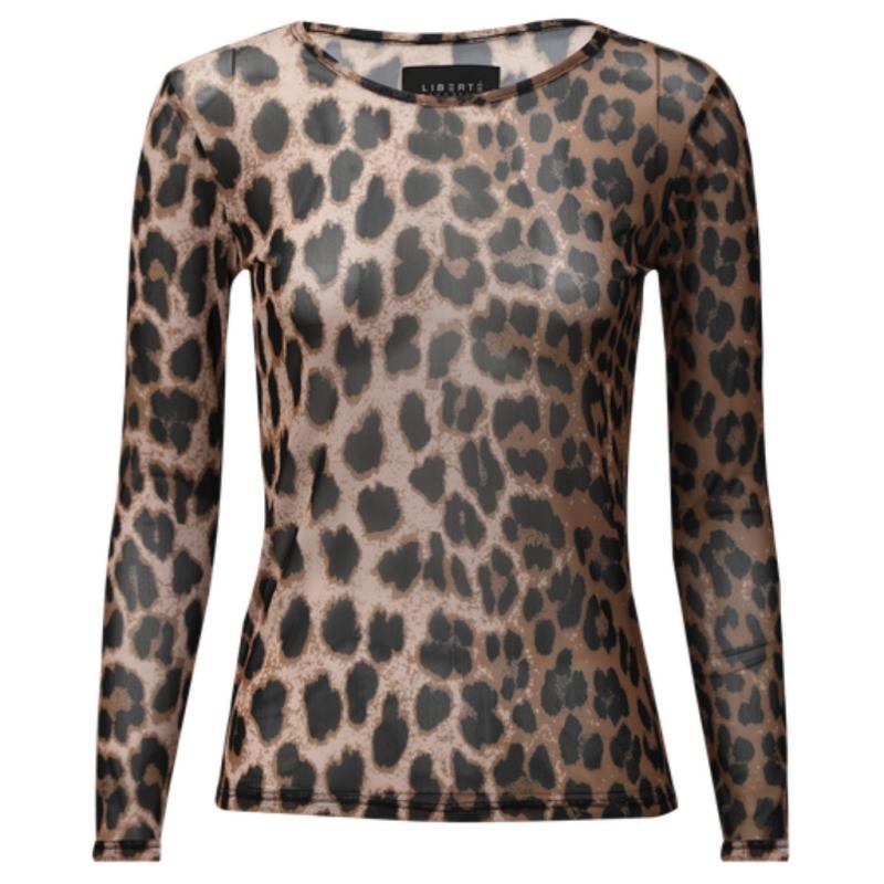 Libertã Dame Bluse Mesh   Big Lux Leo fra Liberté