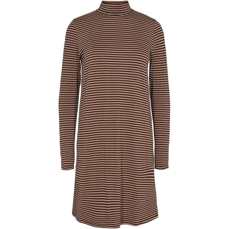 Liberte Dame Kjole Talia   Sand Black Stripe fra Liberté