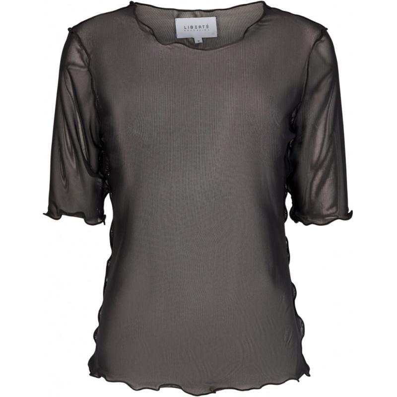 Liberte Dame Mesh Top 21078   Black fra Liberté