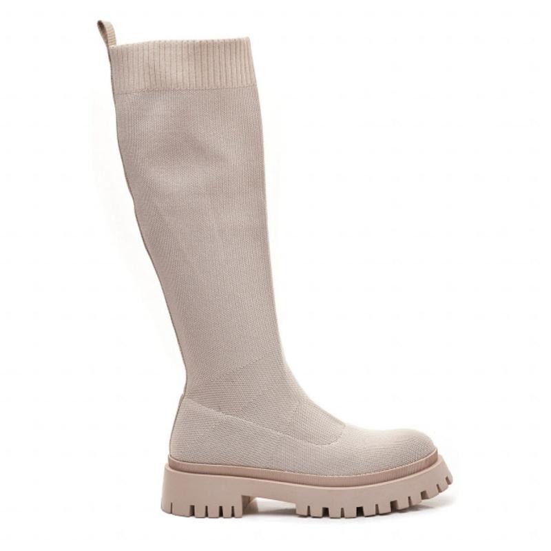 Lily Støvle 8568a Beige fra Shoes