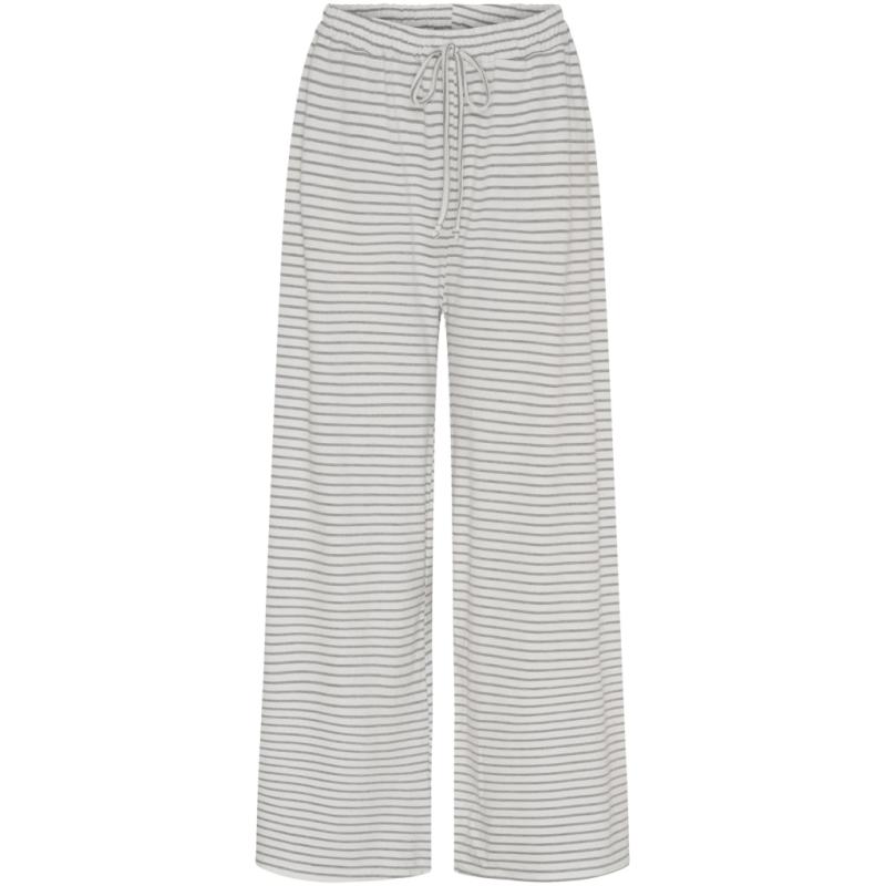 Dame Bukser Luchloe 62671   Light Grey White fra Lululia