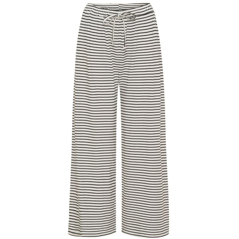 Dame Bukser Luchloe 62671   Nero White fra Lululia