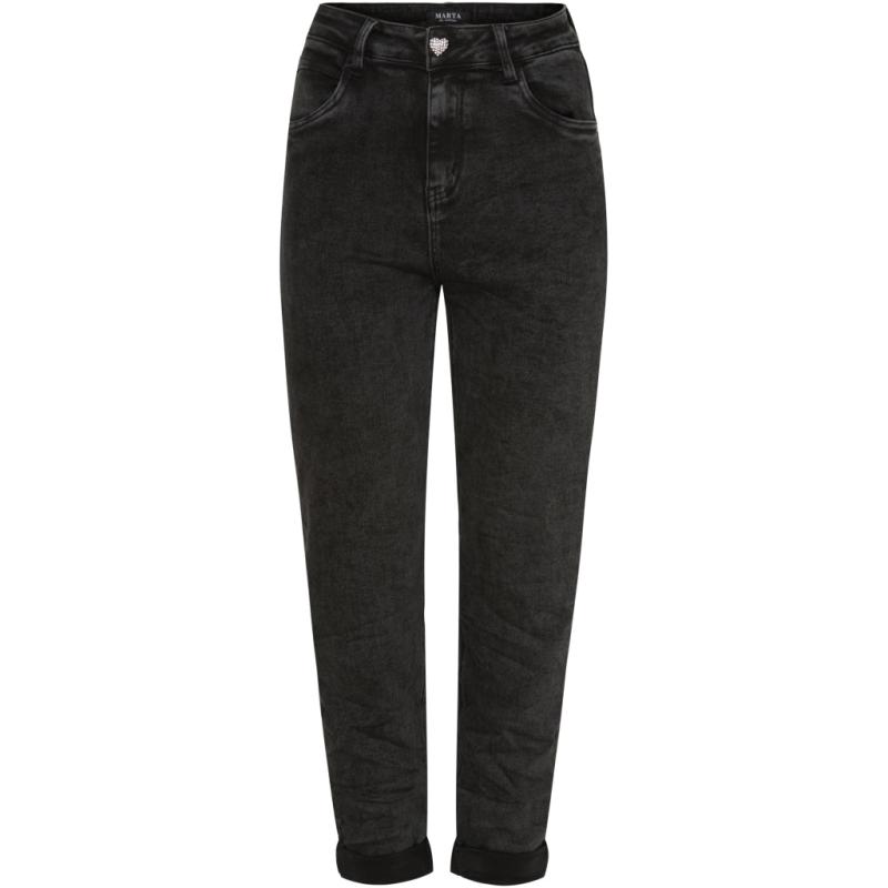 Dame Mdckatrine Jeans 3499 Mdc105 Dark Grey fra Marta Du Chateau