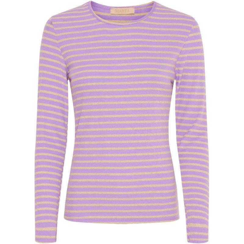 Dame Bluse 5356   Lilac Gold fra Marta Du Chateau