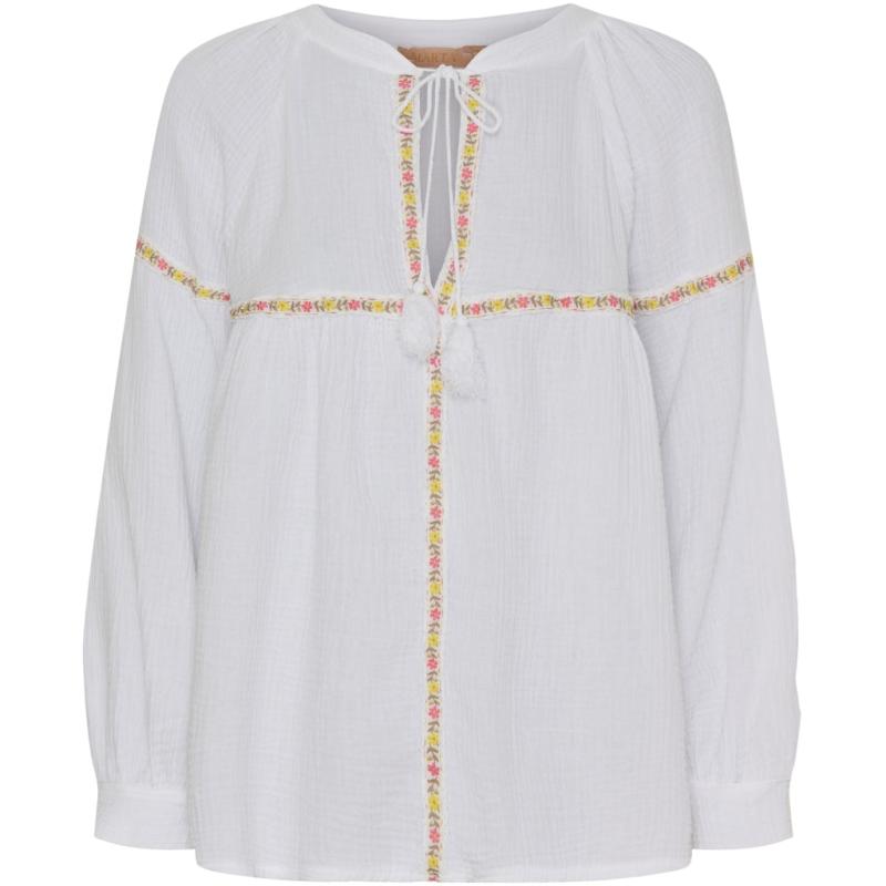 Dame Bluse Mdcdebora   White fra Marta Du Chateau