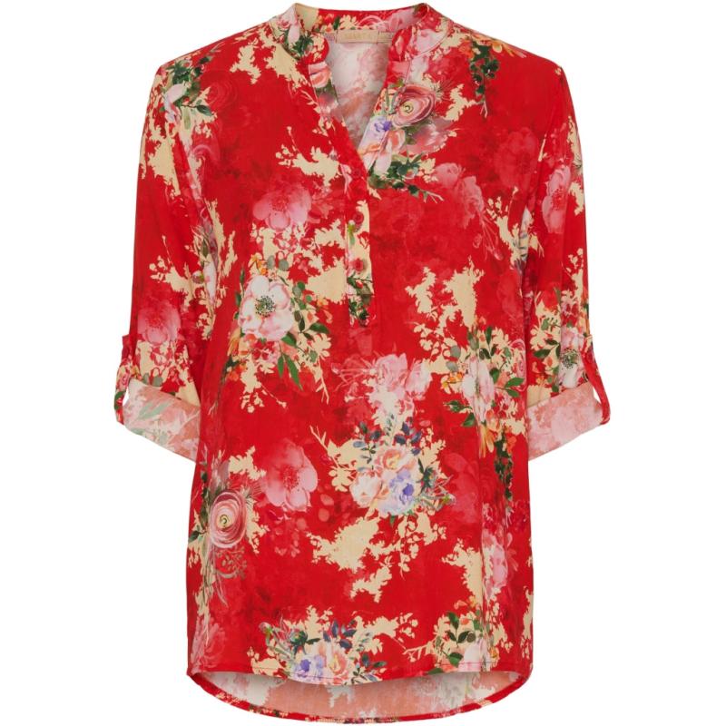 Dame Bluse Mdcfranziska 1614new   Rosso Originale fra Marta Du Chateau