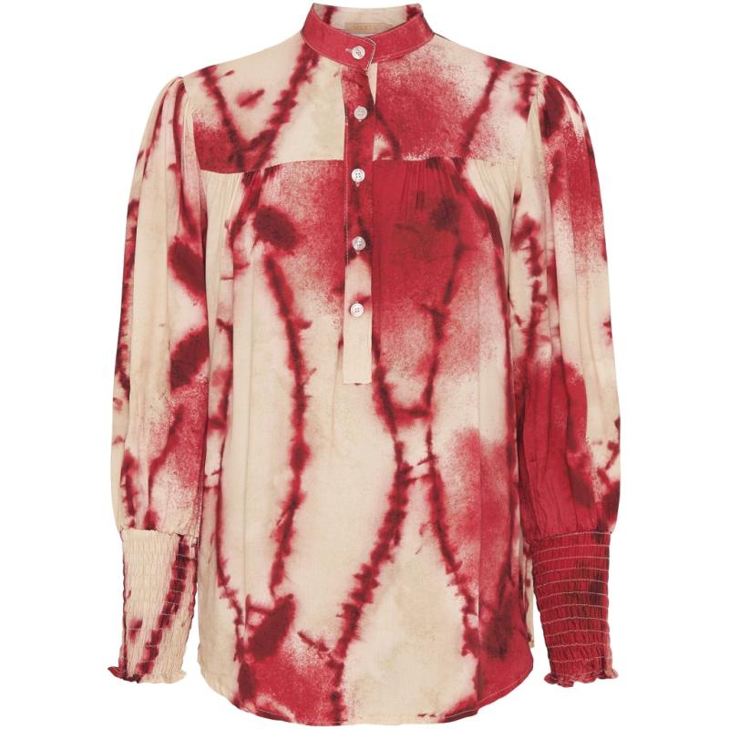 Dame Bluse Mdcfrida 5884   Red India474 fra Marta Du Chateau