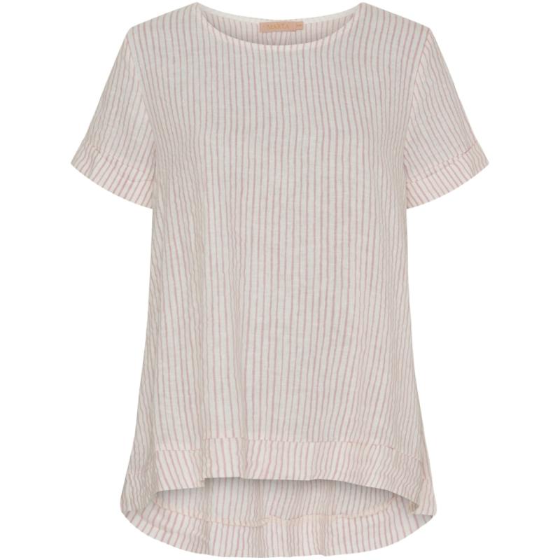 Dame Bluse Mdcnatalie   Panna Old Rose 2017 Stripe fra Marta Du Chateau