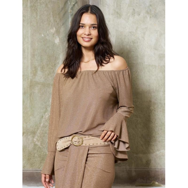 Dame Bluse Mdcalexandra 6139   Camello fra Marta Du Chateau