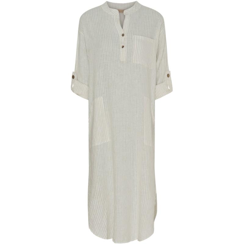Dame Kjole Mdcness   Panna Beige 1752 Stripe fra Marta Du Chateau